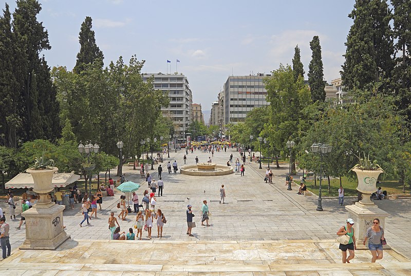 Praça de Syntagma 
Imagem via Wikipédia