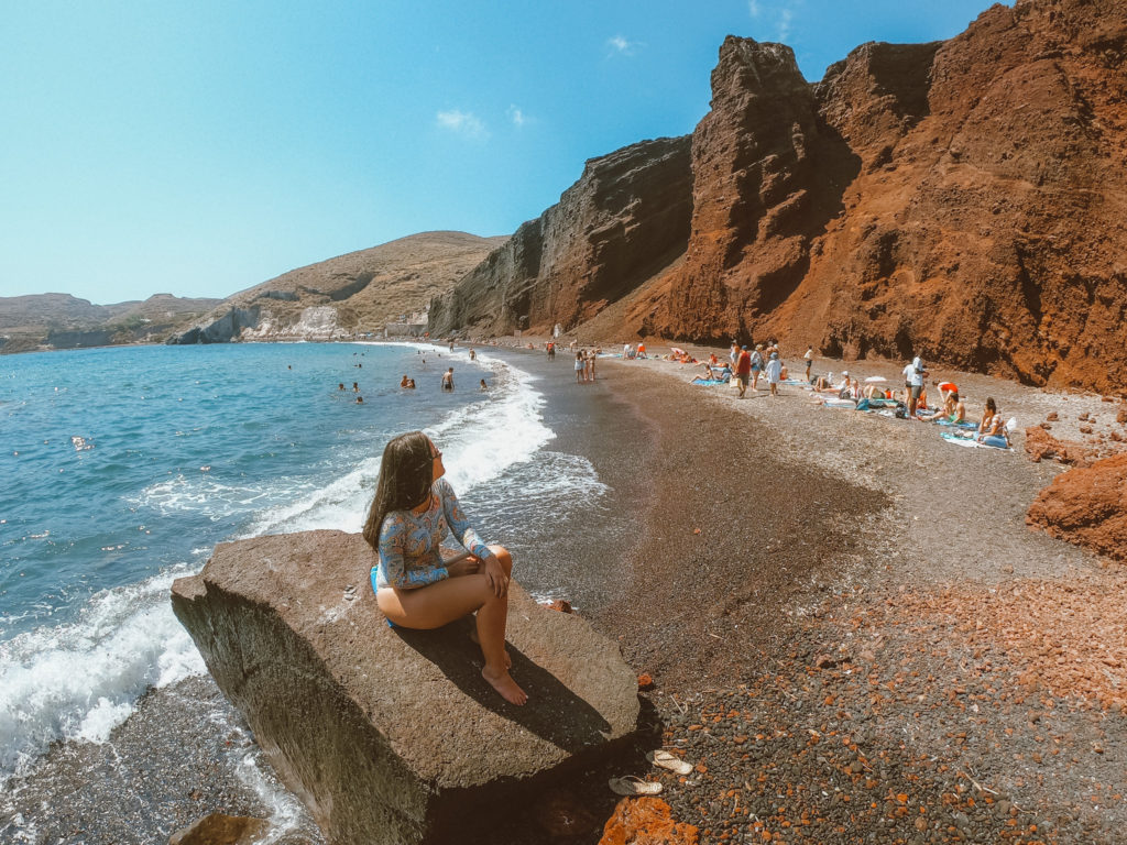 Red Beach, praia mais famosa de Santorini